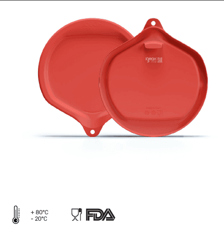 TAPA APTA CUBO 12 LITROS · Rojo